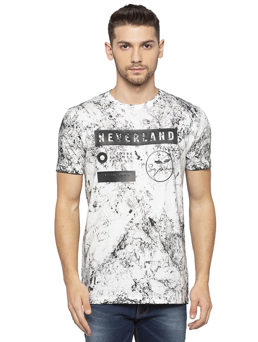 white all over print t-shirt - 16201642 - Zoom Image - 1