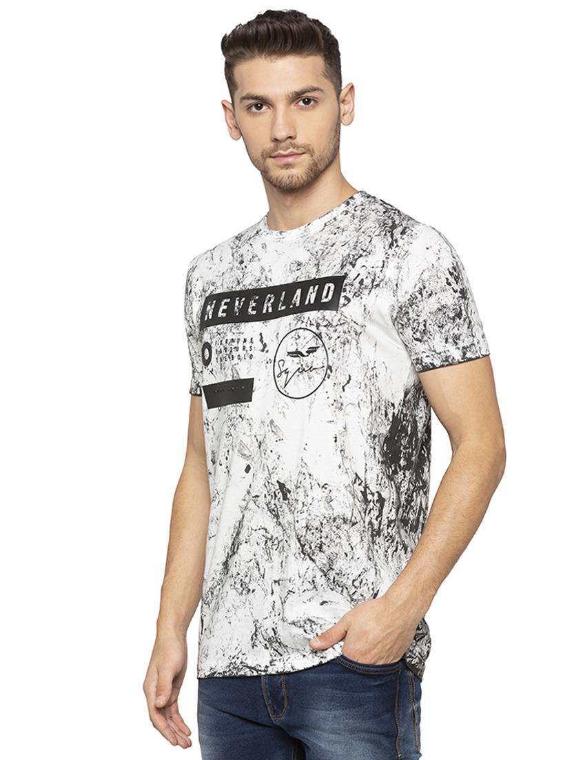 white all over print t-shirt - 16201642 - Zoom Image - 2