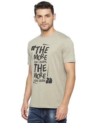 grey typographic chest print t-shirt - 16201646 - Standard Image - 2