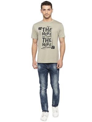 grey typographic chest print t-shirt - 16201646 - Standard Image - 4