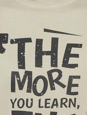 grey typographic chest print t-shirt - 16201646 - Standard Image - 5