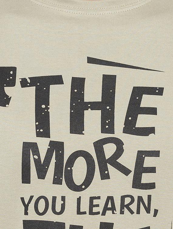 grey typographic chest print t-shirt - 16201646 - Zoom Image - 5