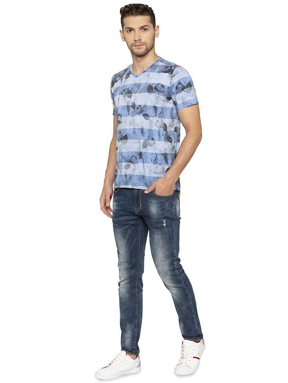 blue all over print t-shirt - 16201648 - Zoom Image - 4