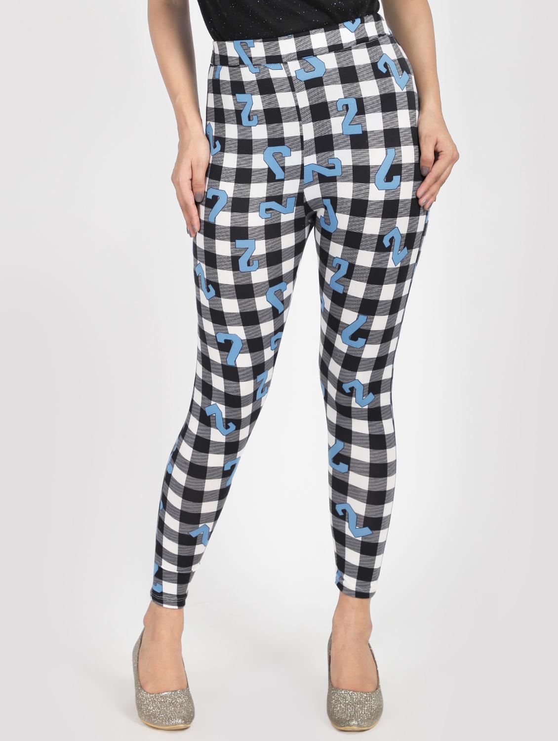 high rise checkered quirky legging - 16201970 - Zoom Image - 1