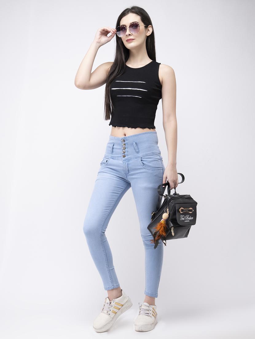 contrast front crop top - 16202073 - Zoom Image - 4