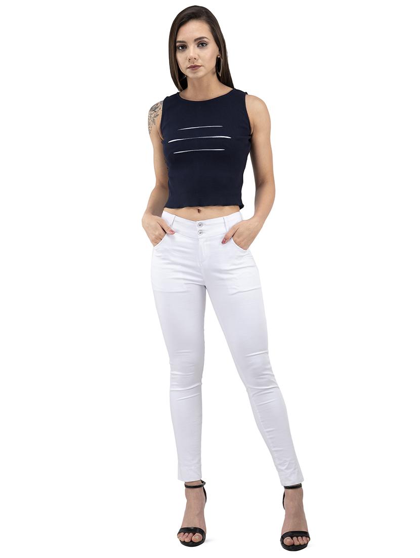 contrast front crop top - 16202074 - Zoom Image - 4