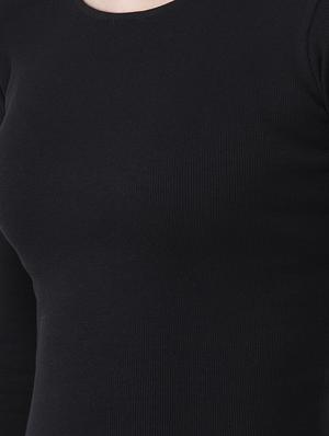 flute sleeved crop top - 16202615 - Standard Image - 5