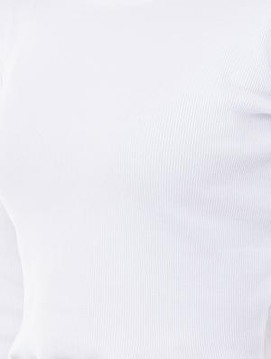 flute sleeved crop top - 16202628 - Standard Image - 5