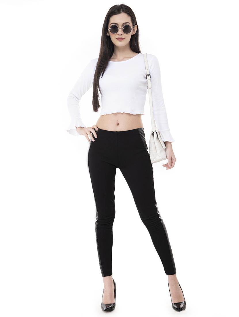 flute sleeved crop top - 16202628 - Zoom Image - 4