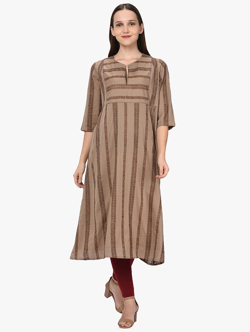 crochet a-line kurta - 16202651 - Zoom Image - 1