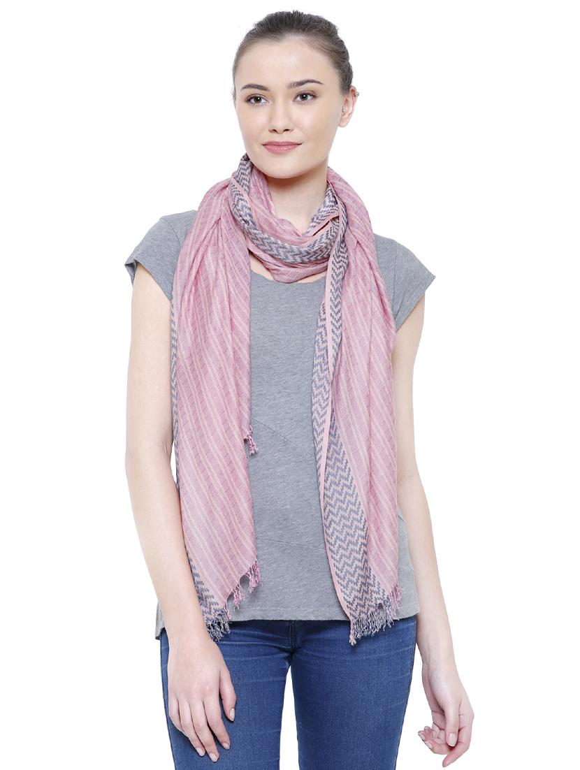 pink viscose scarf - 16203052 - Zoom Image - 1