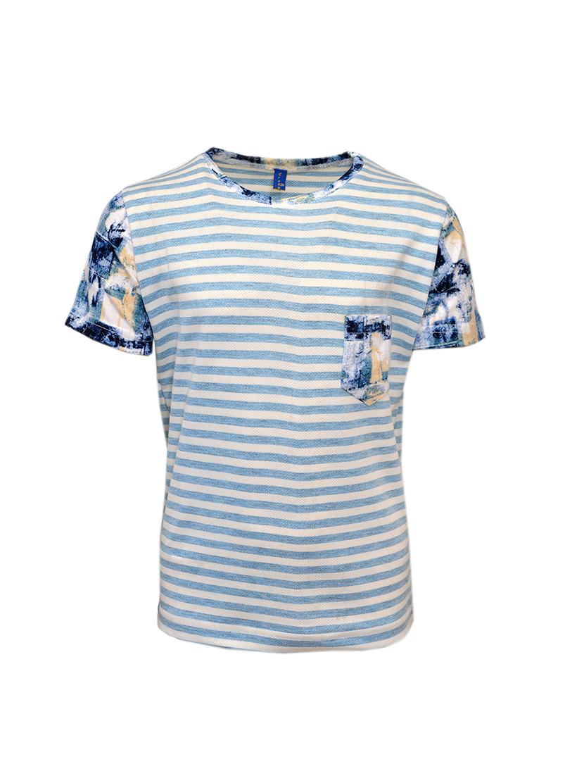 set of 2 light blue cotton t-shirts - 16203253 - Zoom Image - 4