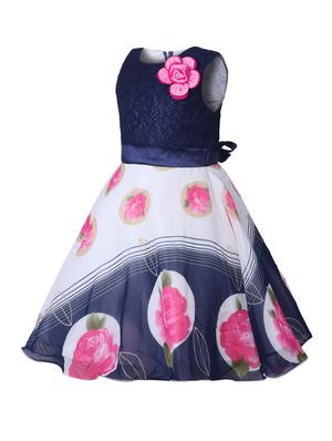 blue cotton frock - 16203380 - Standard Image - 2