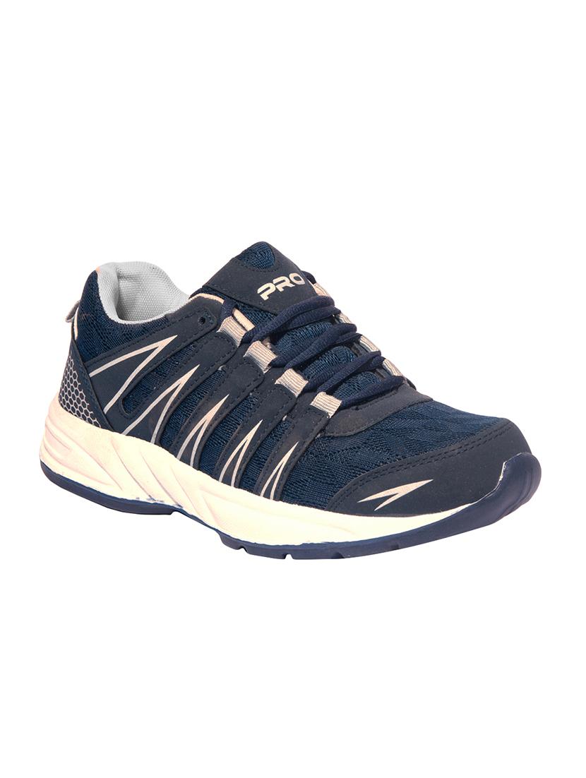 navy blue mesh lace up sport shoes - 16203689 - Zoom Image - 1