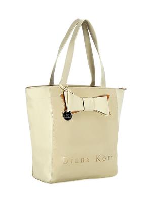 beige leatherette (pu) regular handbag - 16204153 - Standard Image - 4
