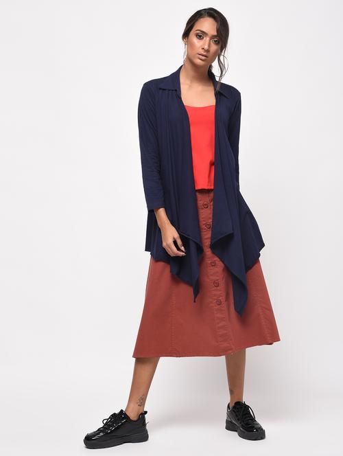 shirt collar asymmetric shrug - 16204467 - Standard Image - 1