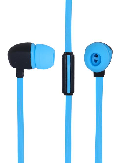 blue plastic in ear phones - 16204555 - Very Small Image - 1