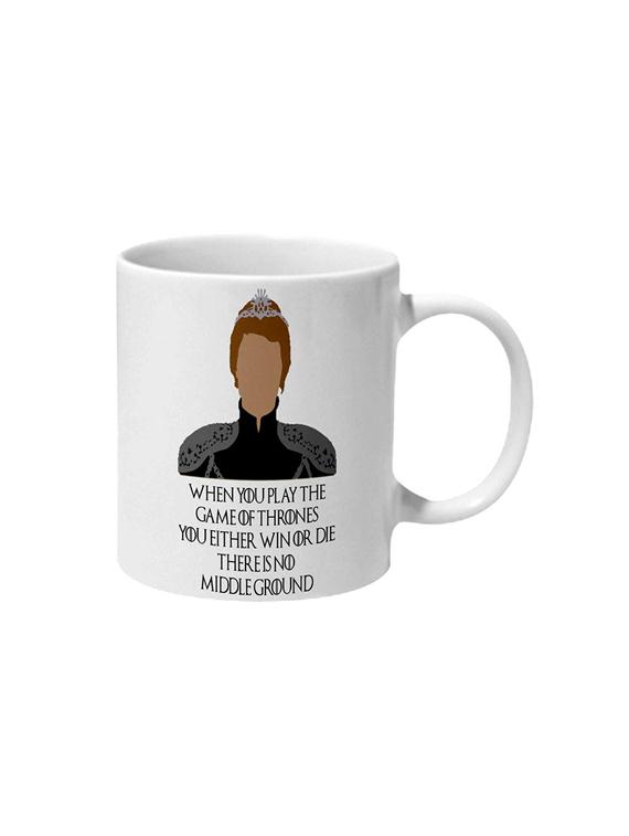 game of thrones cersei win or die quote ceramic mug - 16206702 - Zoom Image - 1