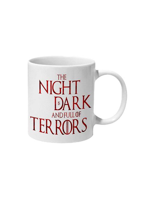 game of thrones the night is dark and full of terrors fire ceramic mug - 16206709 - Standard Image - 1