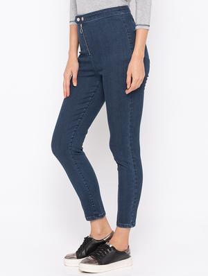 zipper detail high rise jegging - 16206873 - Standard Image - 2