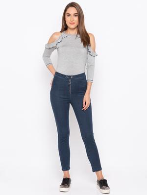 zipper detail high rise jegging - 16206873 - Standard Image - 4