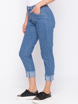 turn up hem slim fit jeans - 16208054 - Standard Image - 2