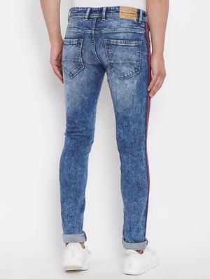 blue denim heavy washed jeans - 16208085 - Standard Image - 3