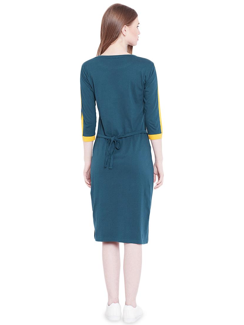 boat neck tie back dress - 16208393 - Zoom Image - 3