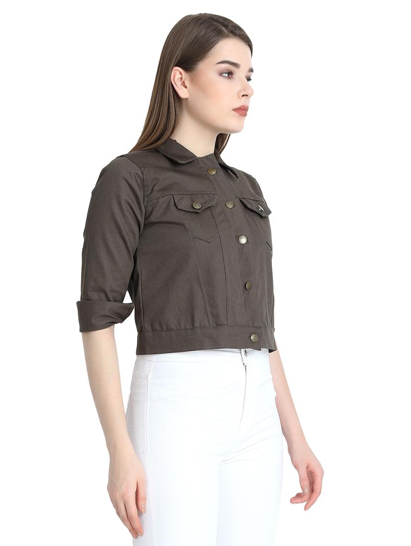 roll up sleeved pocket patch jacket - 16208428 - Zoom Image - 2