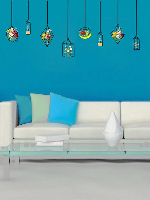sehaz artworks plant-drift-bottle multi wall decal or living room sticker for home decoration - 16208480 - Standard Image - 1