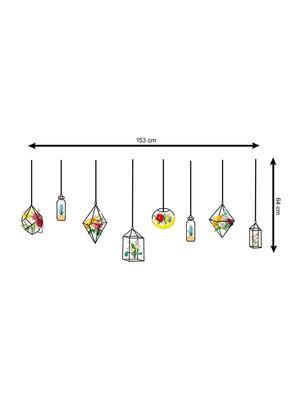 sehaz artworks plant-drift-bottle multi wall decal or living room sticker for home decoration - 16208480 - Standard Image - 2