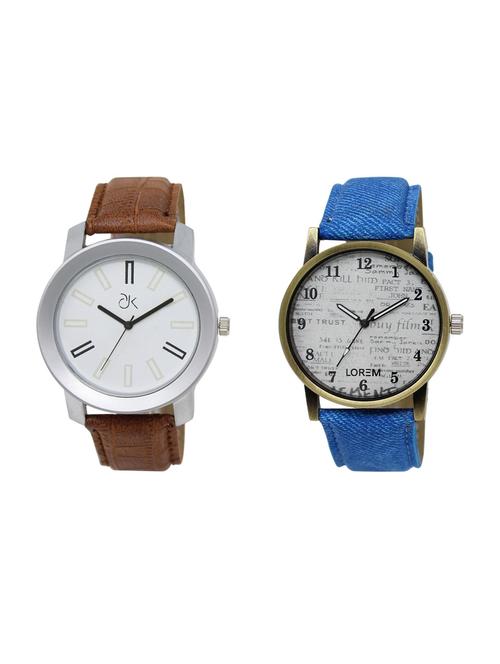Set of 2 analog watch combo - 16211201 - Standard Image - 1