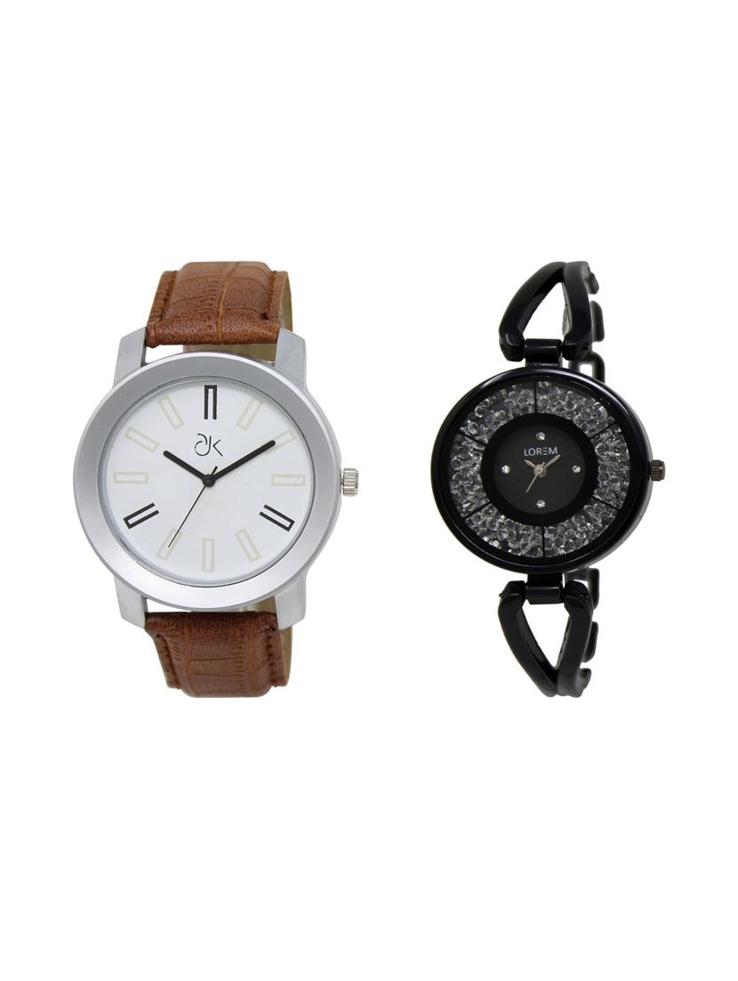 Set of 2 analog watch combo - 16211232 - Zoom Image - 1