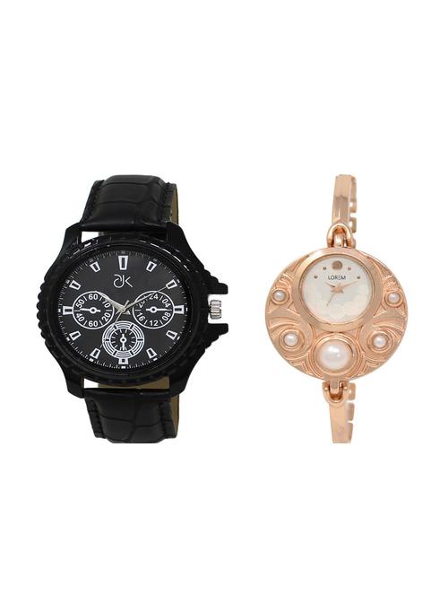 set of 2 analog couple watches(AD-04-LK-246) - 16211433 - Standard Image - 1