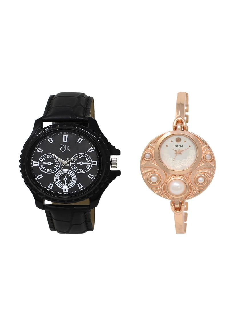 set of 2 analog couple watches(AD-04-LK-246) - 16211433 - Zoom Image - 1