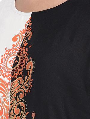contrast straight kurta - 16215228 - Standard Image - 4