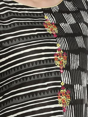 printed asymmetric kurta - 16215270 - Standard Image - 4
