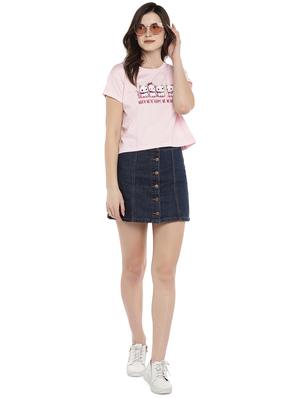 graphic print round neck tee - 16215323 - Standard Image - 4