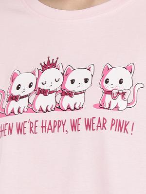 graphic print round neck tee - 16215323 - Standard Image - 5