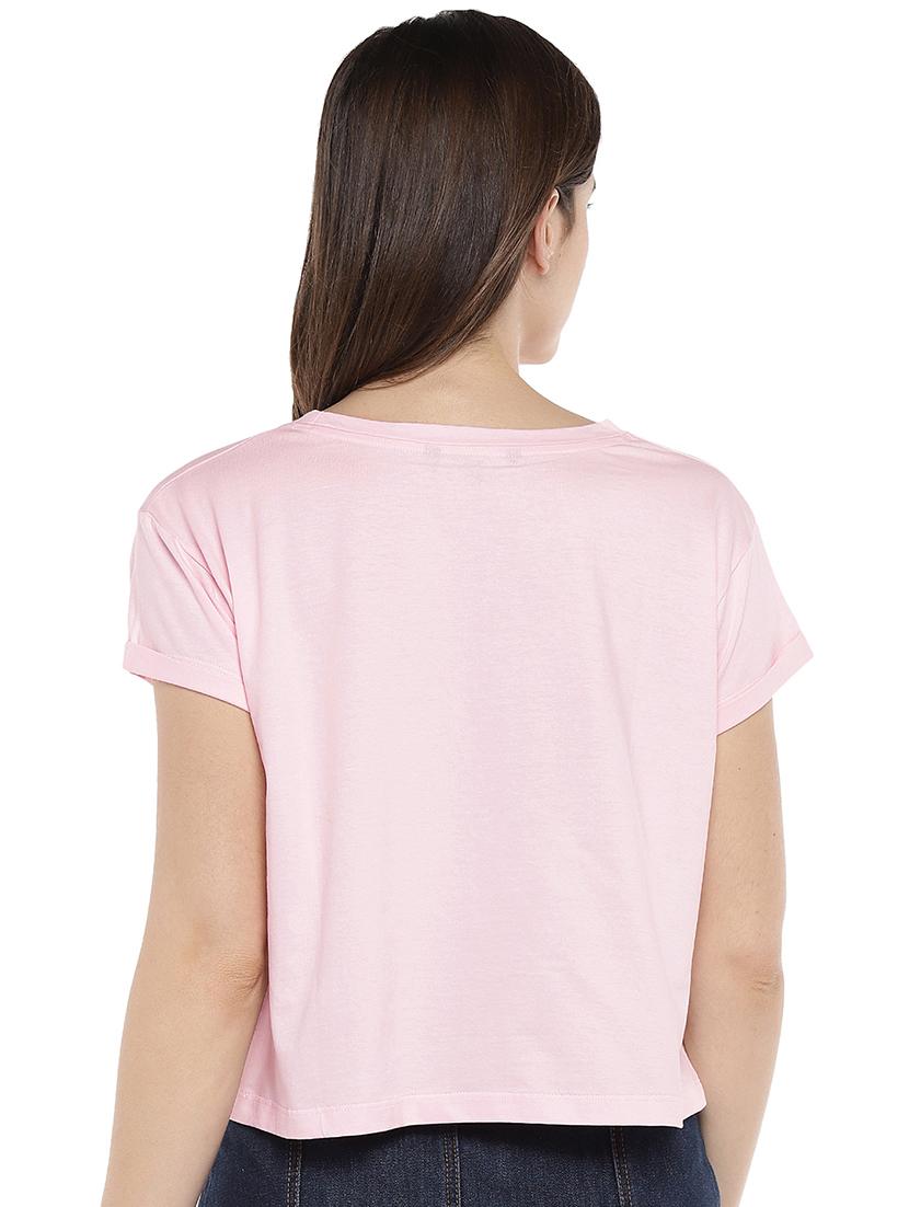 graphic print round neck tee - 16215323 - Zoom Image - 3