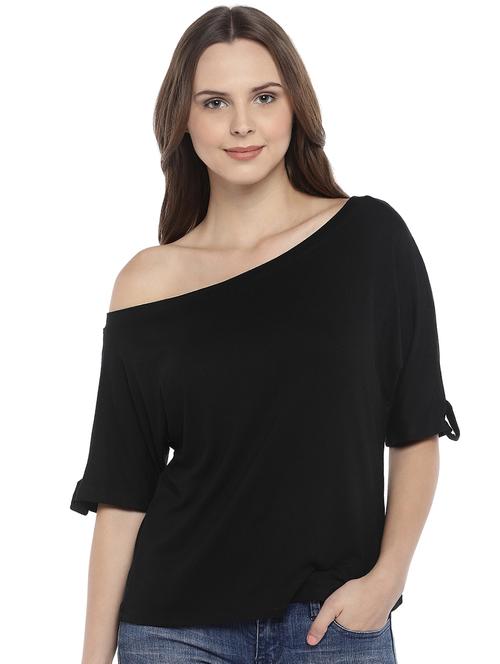 single shoulder solid top - 16215375 - Standard Image - 1