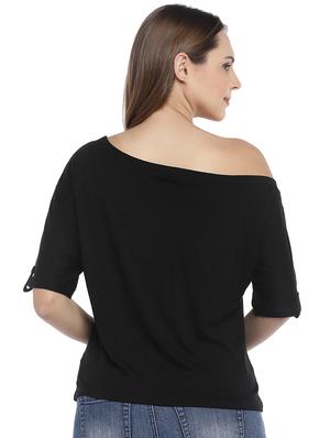 single shoulder solid top - 16215375 - Standard Image - 3