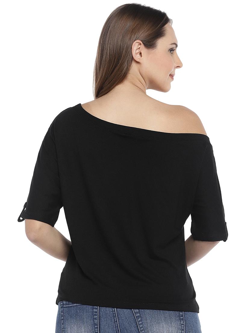 single shoulder solid top - 16215375 - Zoom Image - 3