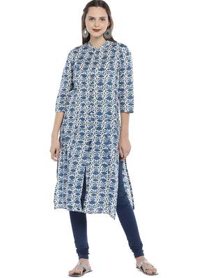 blue solid churidar - 16215397 - Standard Image - 4
