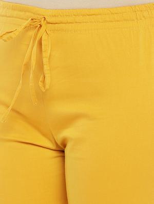 yellow solid churidar - 16215398 - Standard Image - 5