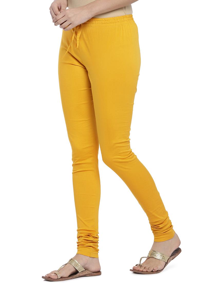 yellow solid churidar - 16215398 - Zoom Image - 2