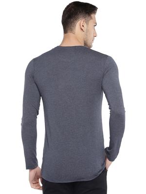 blue typographic front print t-shirt - 16215480 - Standard Image - 3