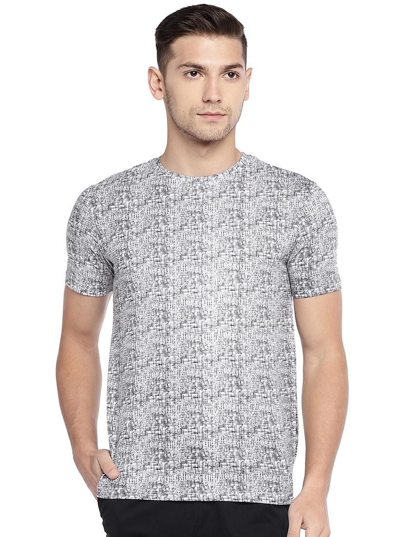 grey all over print t-shirt - 16215481 - Zoom Image - 1