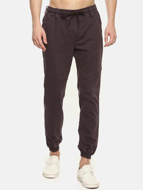 purple solid jogger - 16216180 - Very Small Image - 1