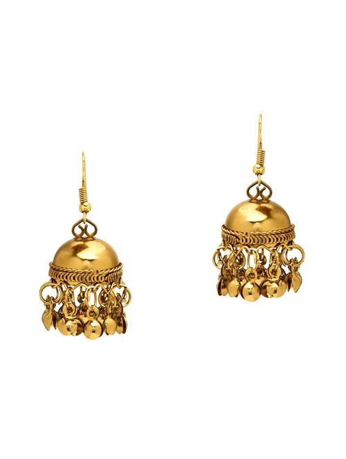 gold brass earring - 16216291 - Standard Image - 1